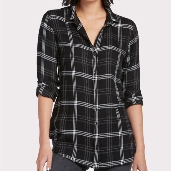 cloth & stone Tops - Cloth & Stone Pamir Plaid Button Down